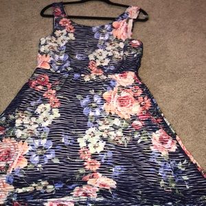 Floral print maxi dress